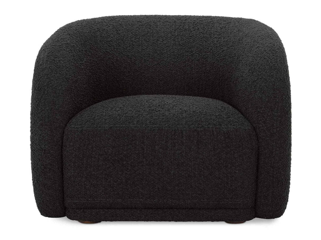 Faye Black Boucle Accent Chair