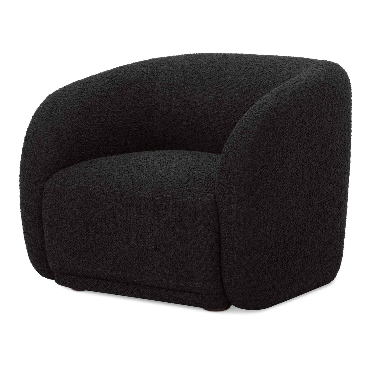 Faye Black Boucle Accent Chair