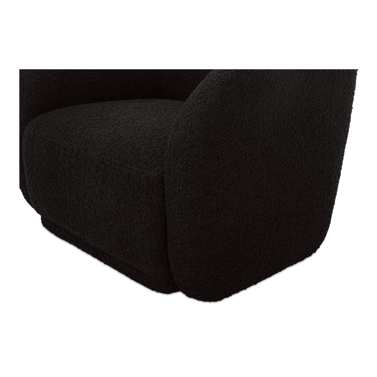 Faye Black Boucle Accent Chair by Moe's Home at Eve Furniture