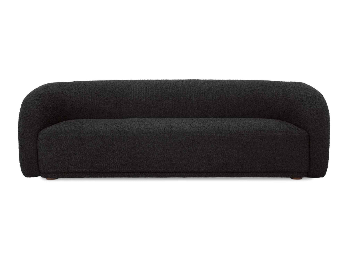 Faye Black Boucle Sofa