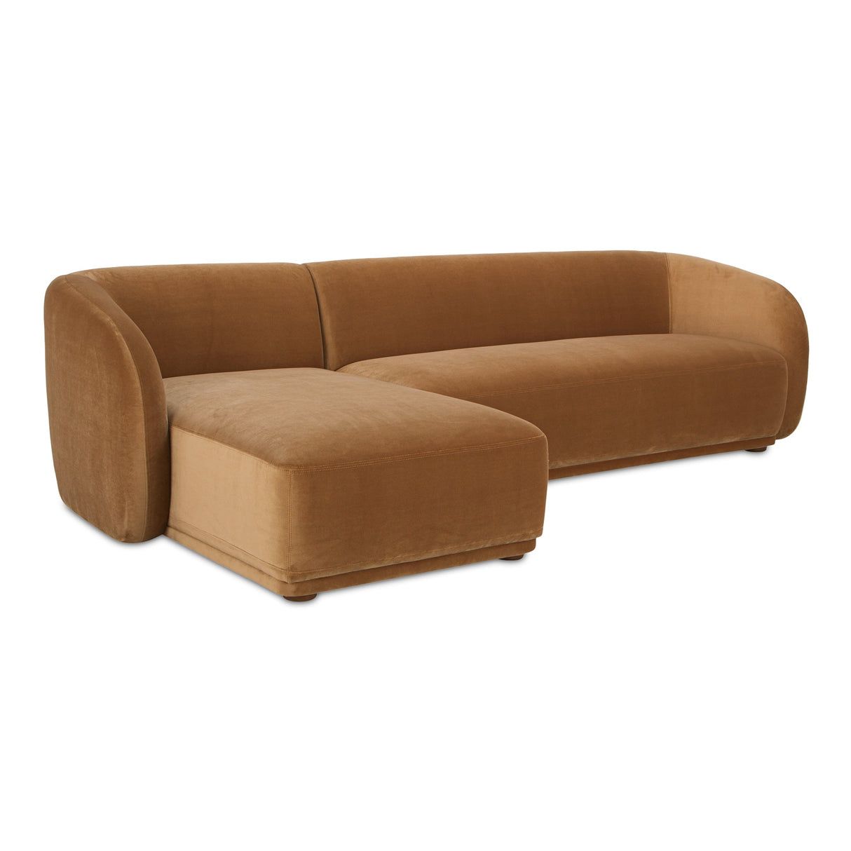 Faye Tan Left Sectional by Moe's Home at Eve Furniture