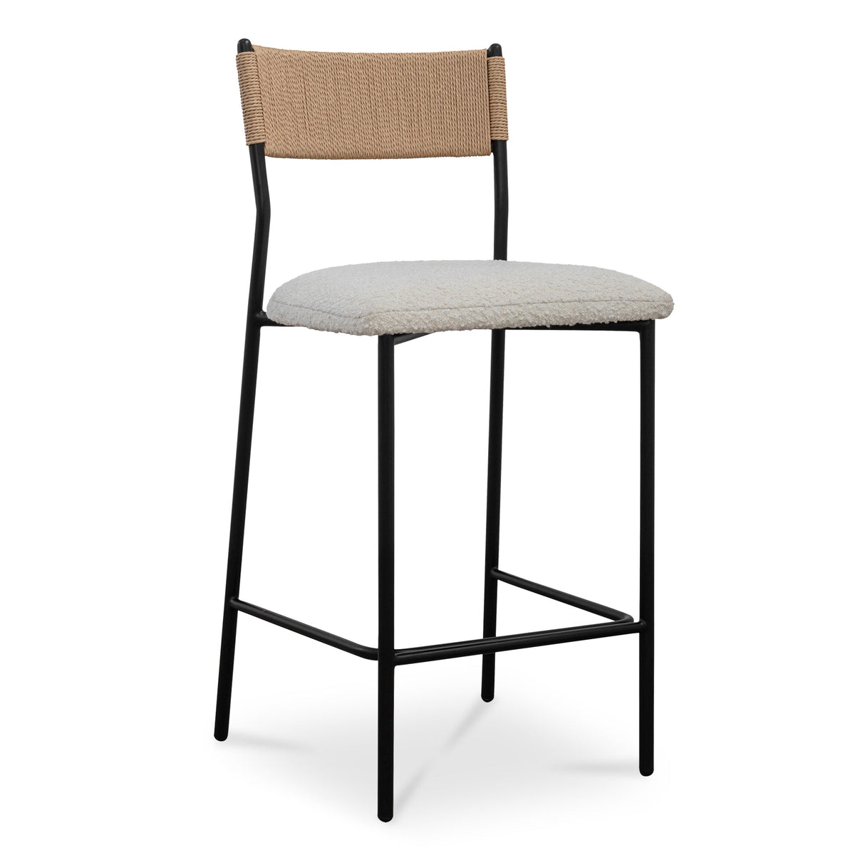 Foley White Counter Stool by Moe's Home at Eve Furniture