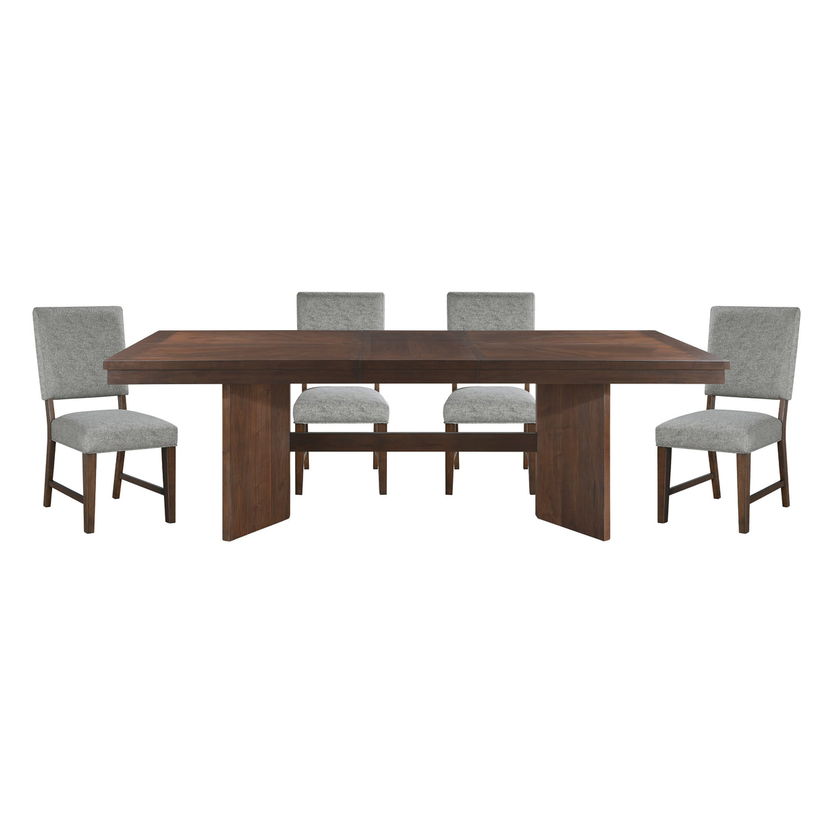 Franco Walnut/Gray Dining Set by Homelegance at Eve Furniture
