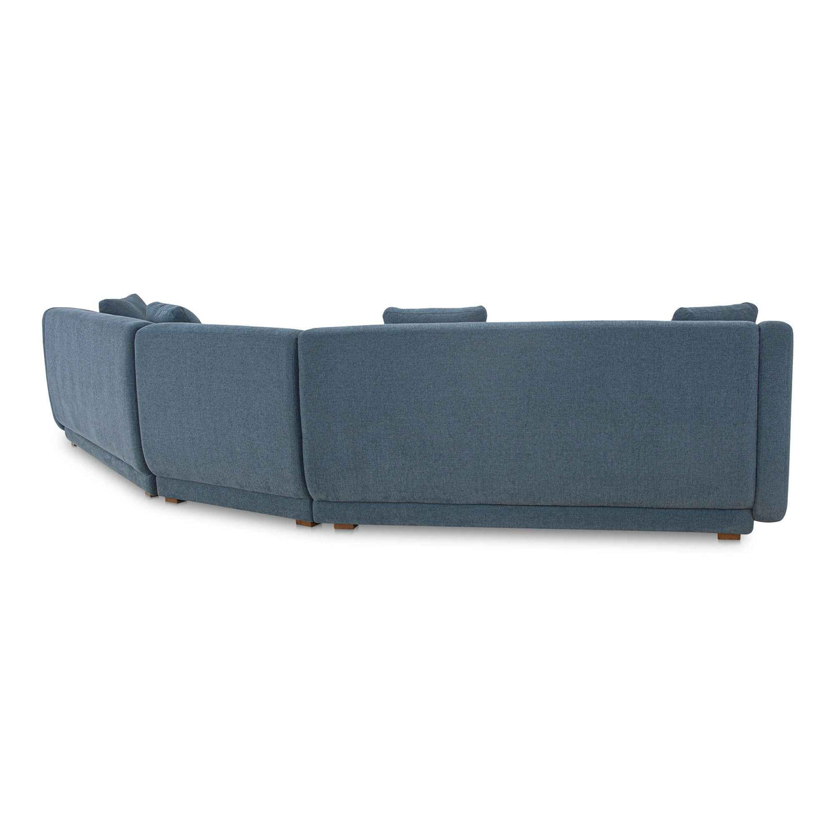 Fraser Deep Blue 3 Piece Modular Sectional with Slipper