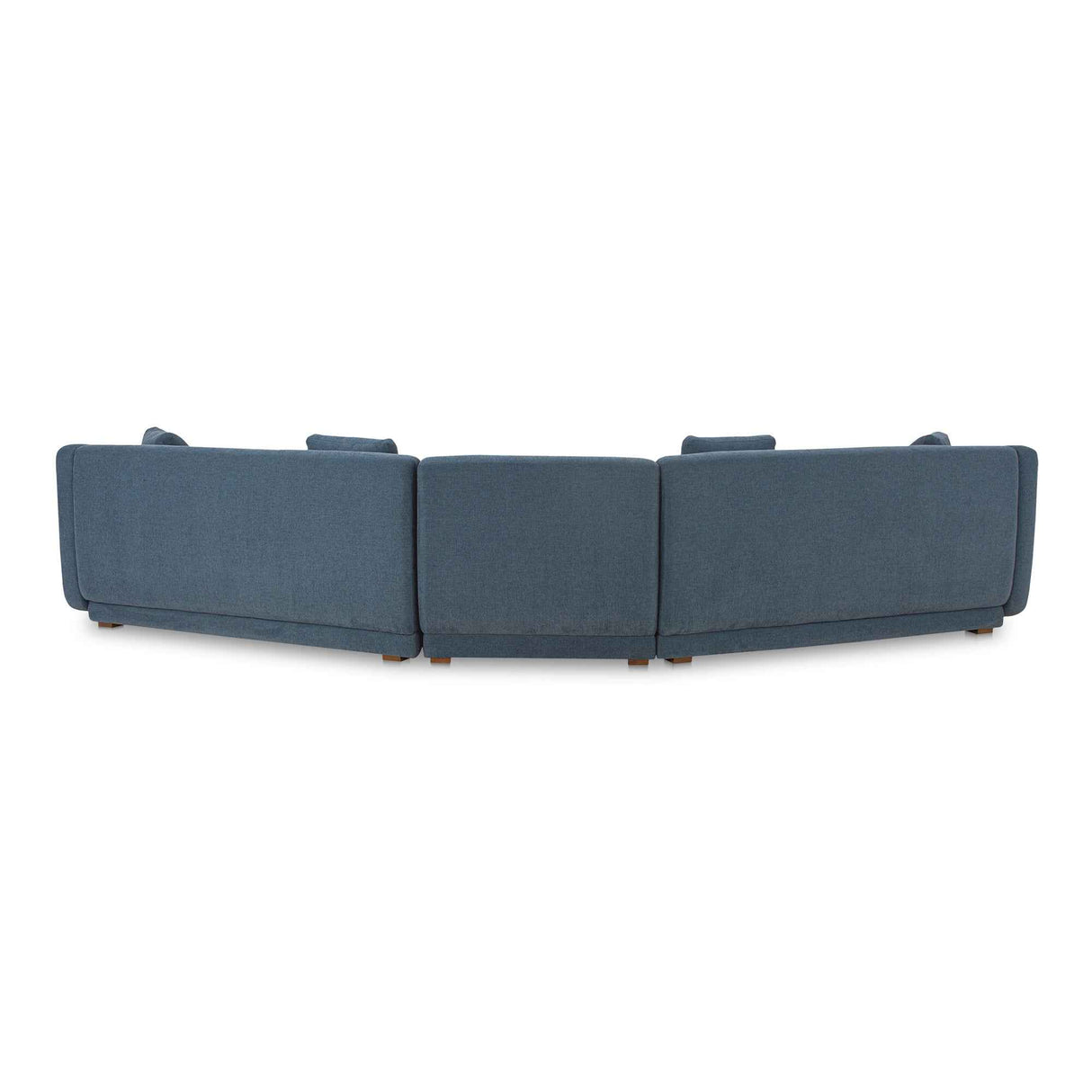 Fraser Deep Blue 3 Piece Modular Sectional with Slipper