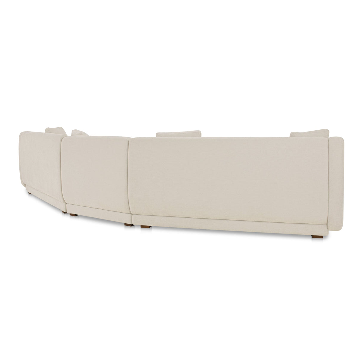 Fraser White 3 Piece Modular Sectional with Slipper by Moe's Home at Eve Furniture