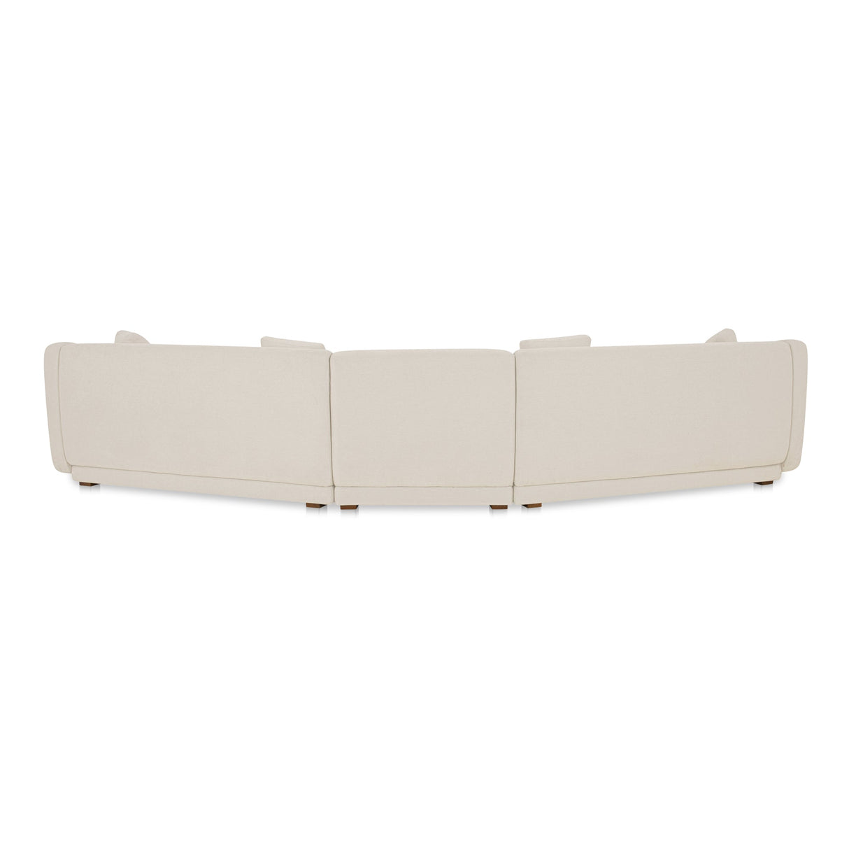 Fraser White 3 Piece Modular Sectional with Slipper by Moe's Home at Eve Furniture