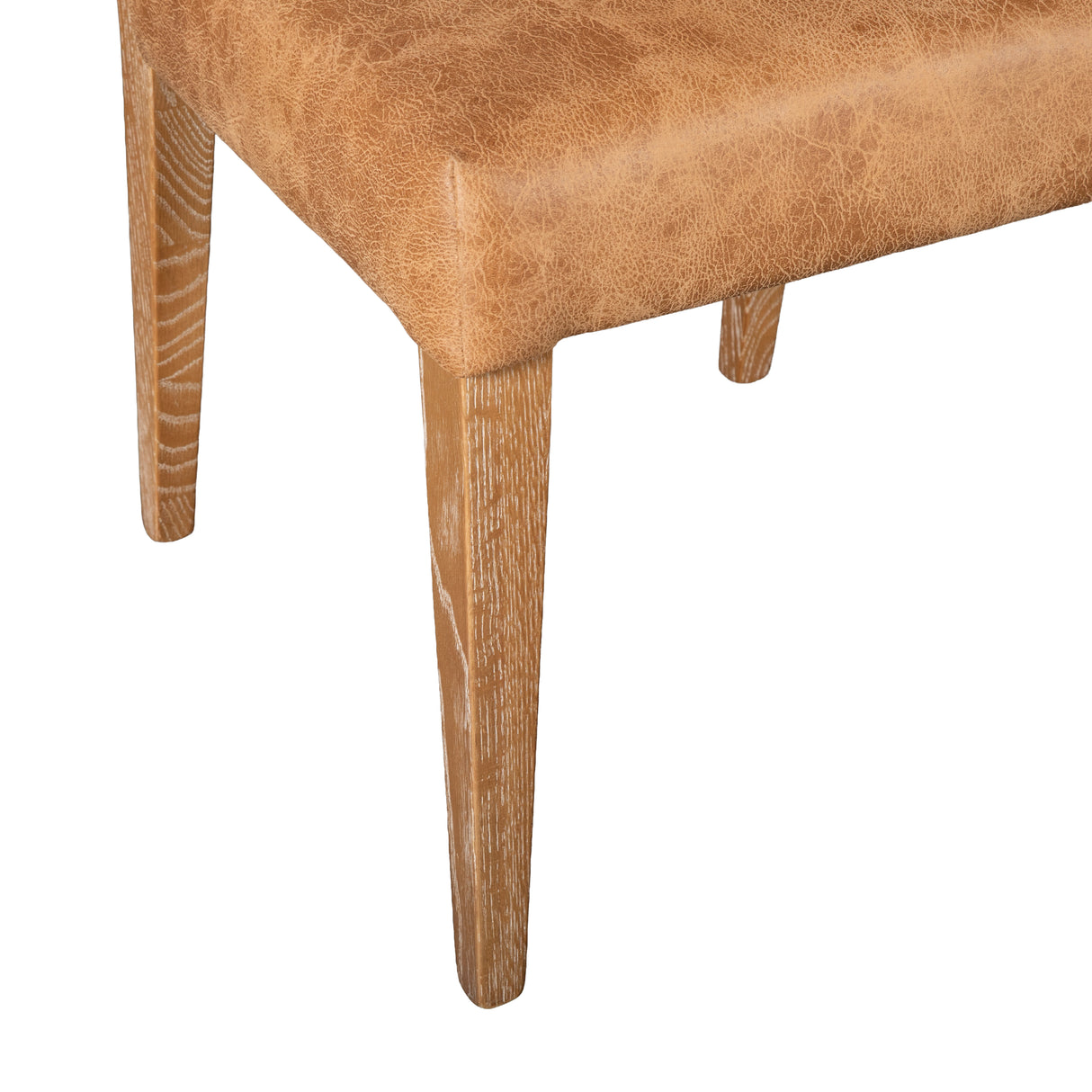 Maya 21" Dining Chair in Tan Leather with Natural Legs by Home Trends & Design at Eve Furniture