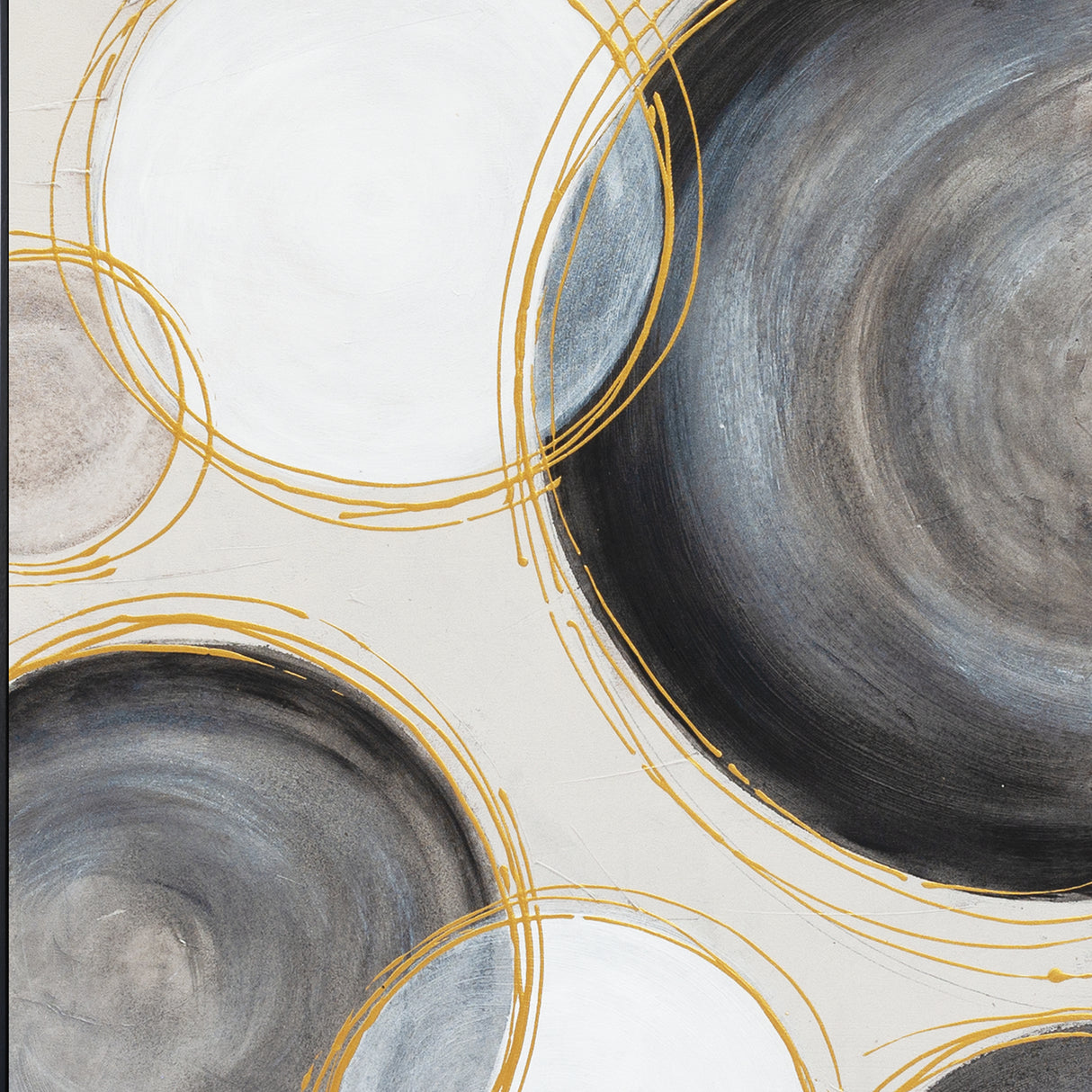 Palette Gilded Globes Hand Painted Framed Triptych by Home Trends & Design at Eve Furniture