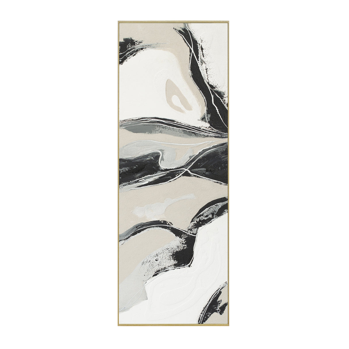 Palette Serenity Hand Painted Framed Triptych by Home Trends & Design at Eve Furniture