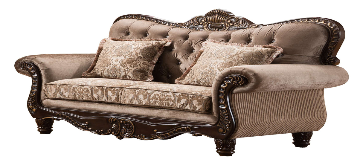 Giana Brown/Beige Living Room Set