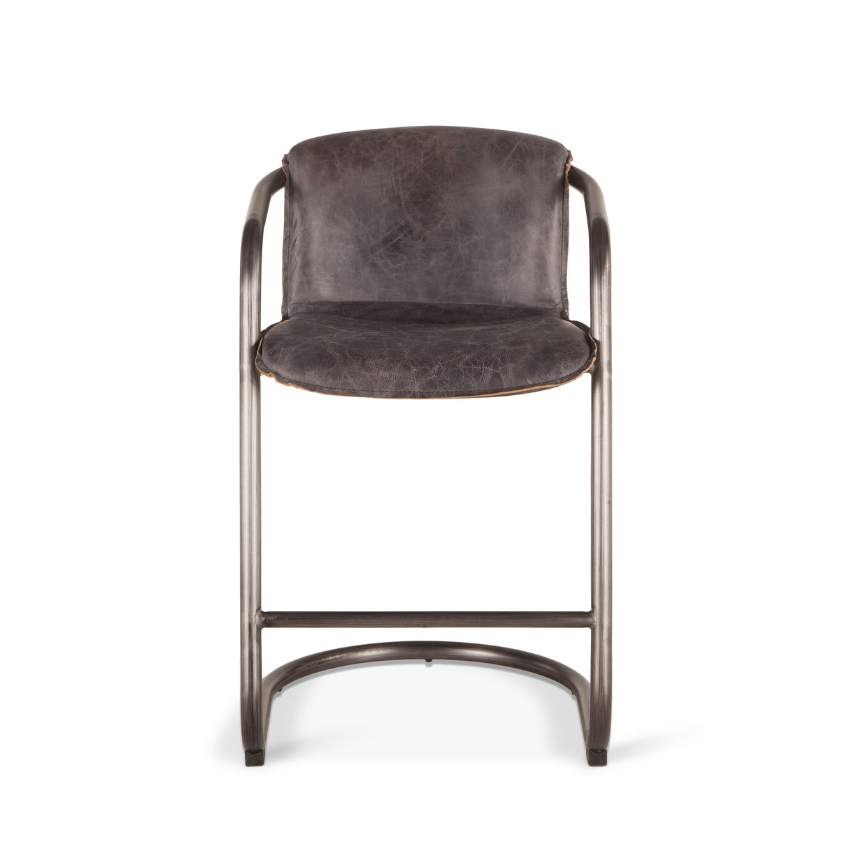 Portofino 22" Counter Chair in Antique Ebony Top Grain Leather