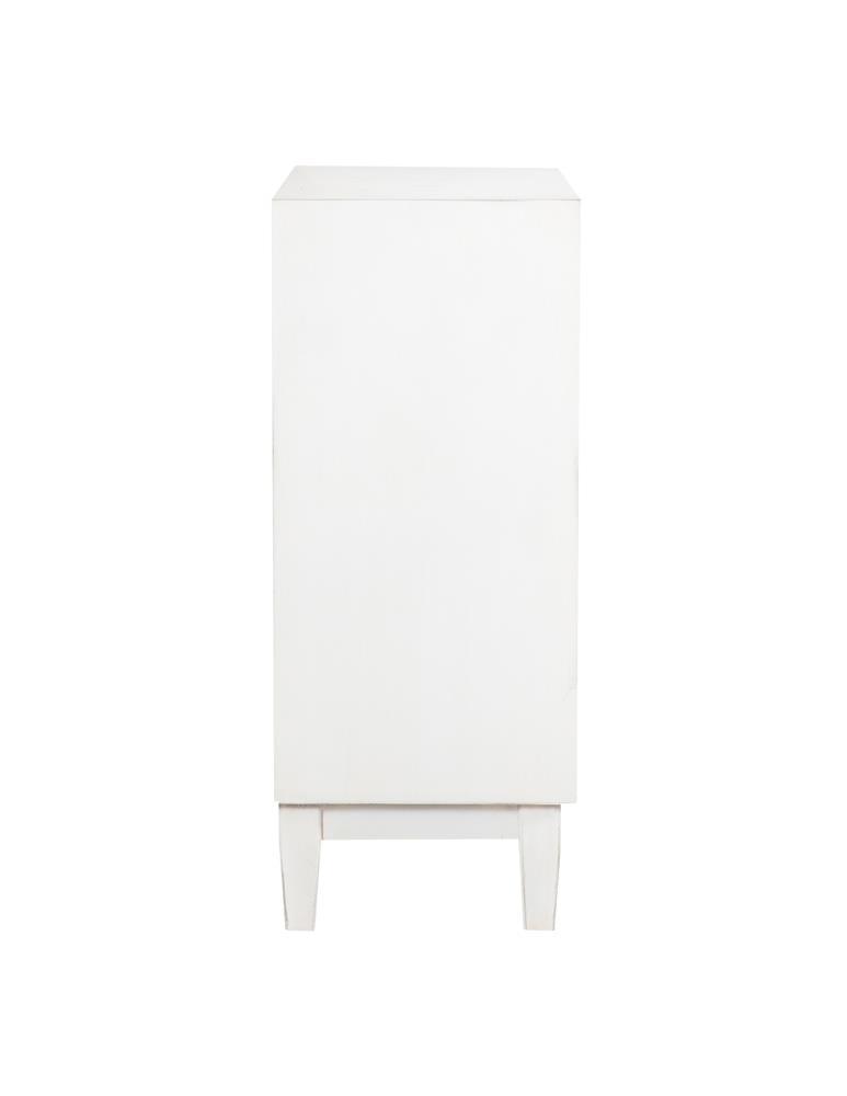Gambon White Rectangular 2-Door Accent Cabinet by Coaster at Eve Furniture