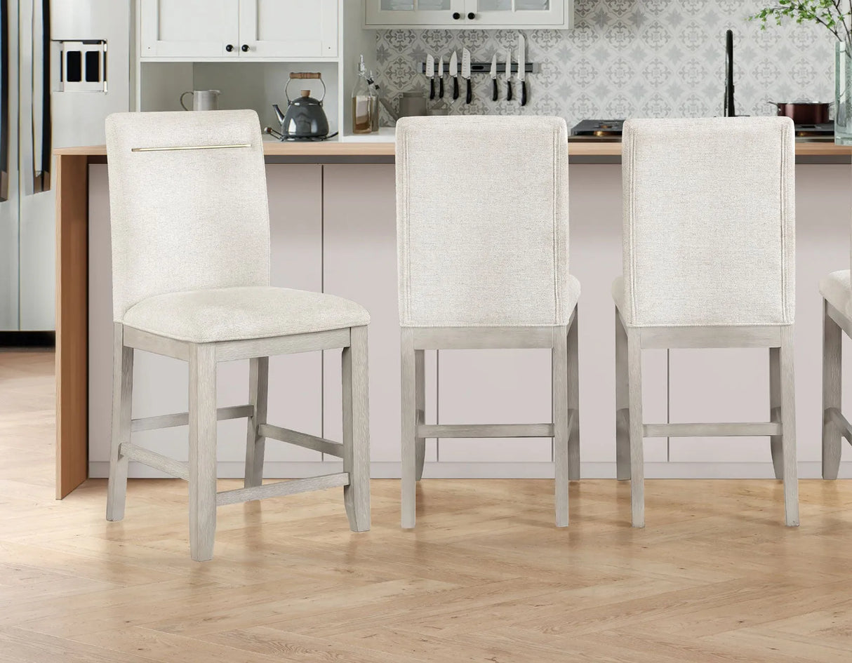 Garland 24″ Counter Chair, Greige Finish by Steve Silver at Eve Furniture