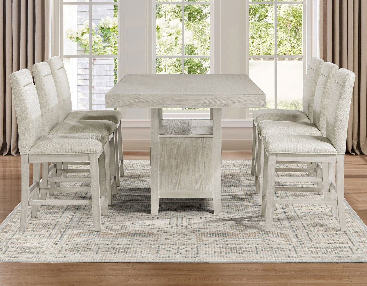 Garland 24″ Counter Chair, Greige Finish by Steve Silver at Eve Furniture