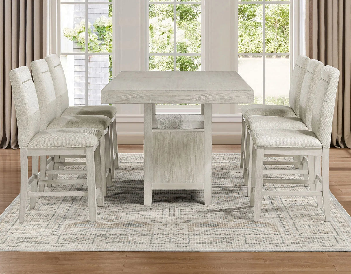 Garland 24″ Counter Chair, Greige Finish by Steve Silver at Eve Furniture
