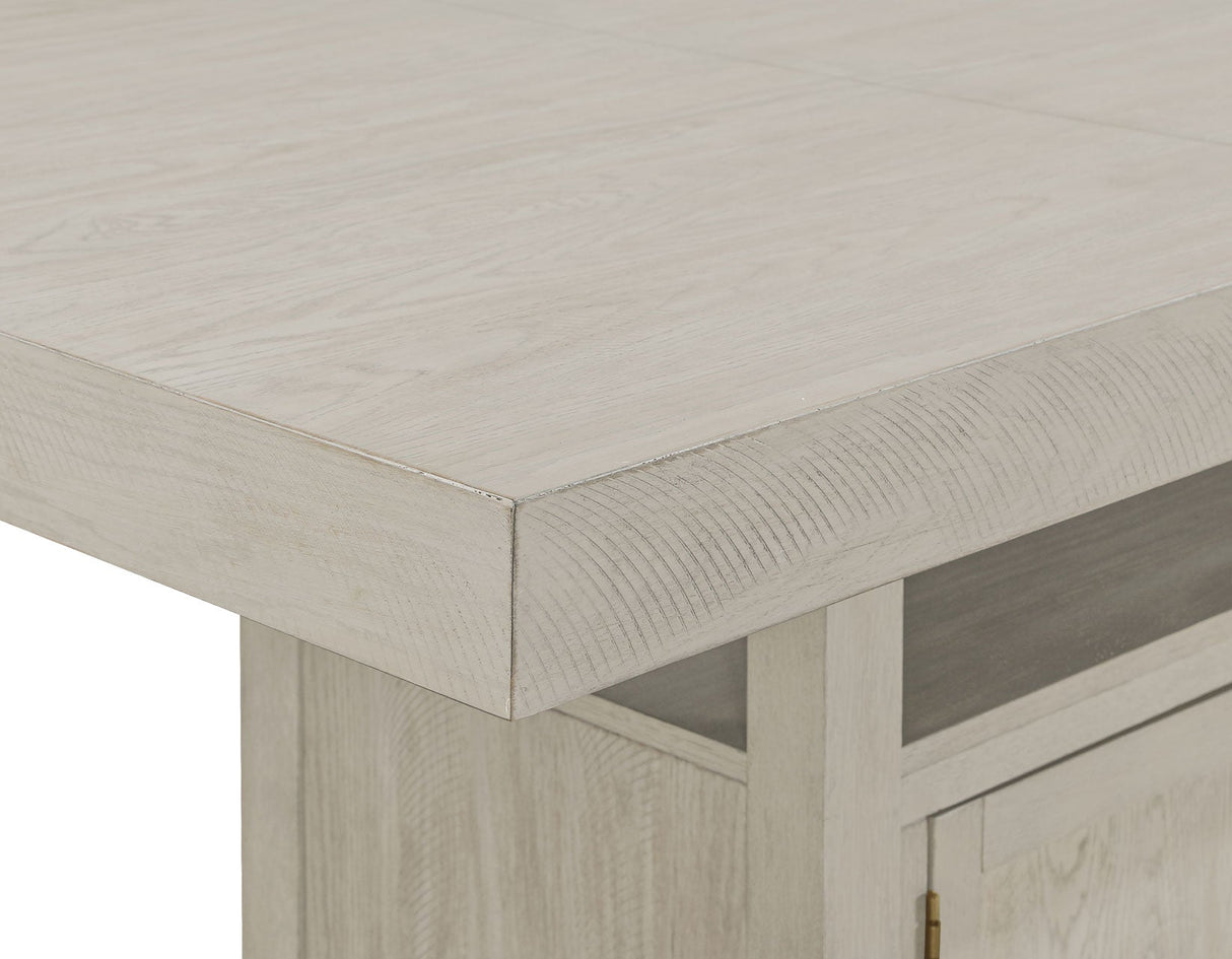 Garland 60-80″ Counter Table with 20″ Leaf, Greige Finish by Steve Silver at Eve Furniture