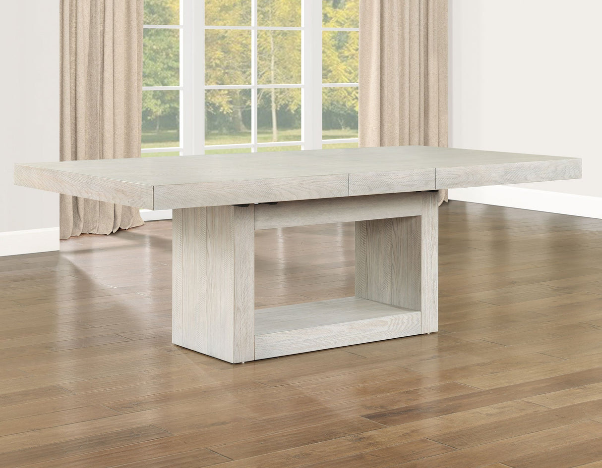 Garland 70-88-inch Table w/18-inch Leaf, Greige Finish by Steve Silver at Eve Furniture