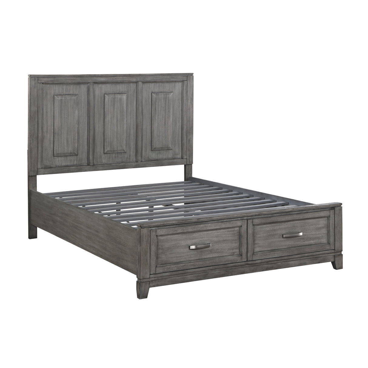 Garretson Gray King Storage Platform Bed by Homelegance at Eve Furniture