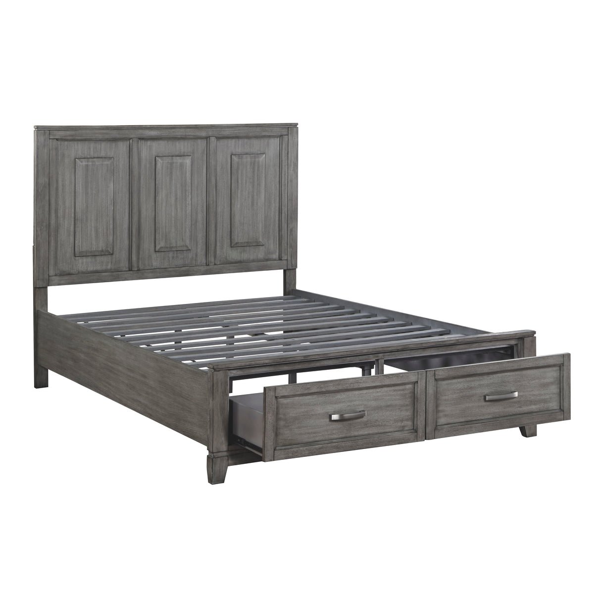 Garretson Gray King Storage Platform Bed by Homelegance at Eve Furniture