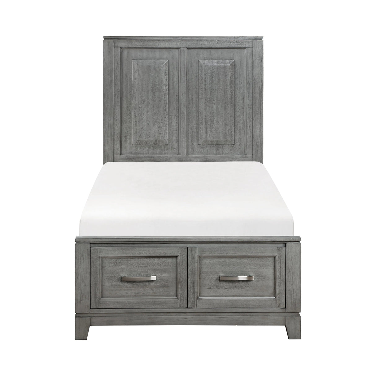 Garretson Gray Twin Storage Platform Bed by Homelegance at Eve Furniture