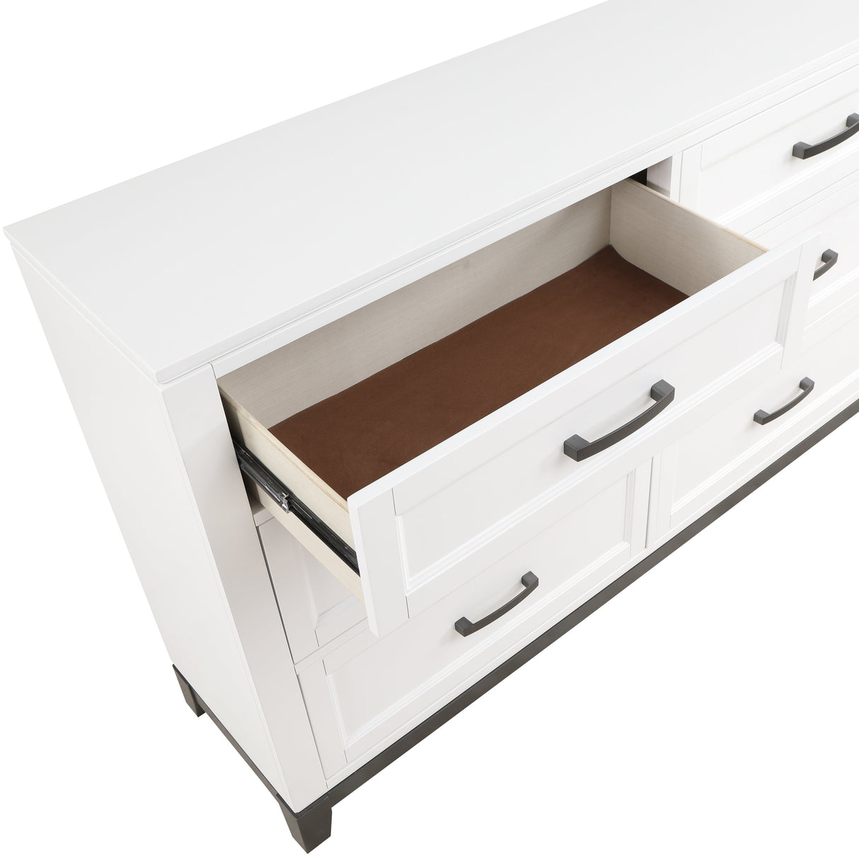 Garretson White Dresser by Homelegance at Eve Furniture