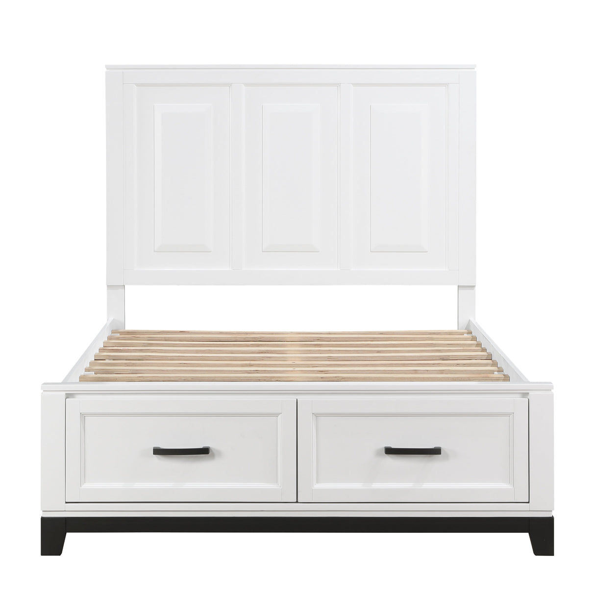 Garretson White Full Storage Platform Bed by Homelegance at Eve Furniture