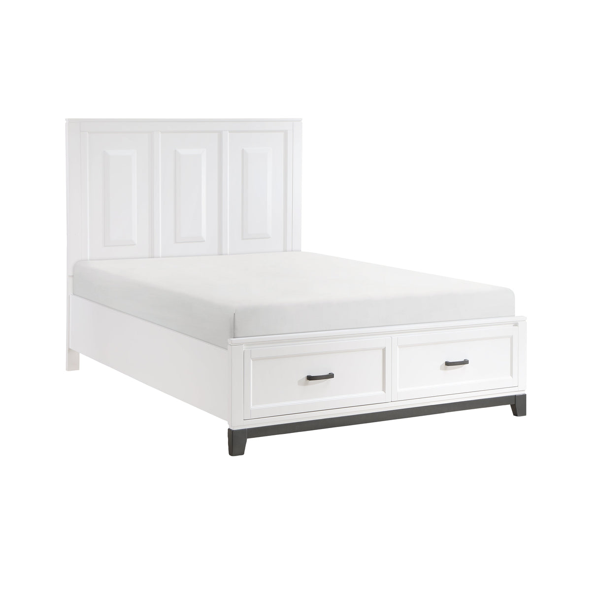 Garretson White Queen Storage Platform Bed by Homelegance at Eve Furniture