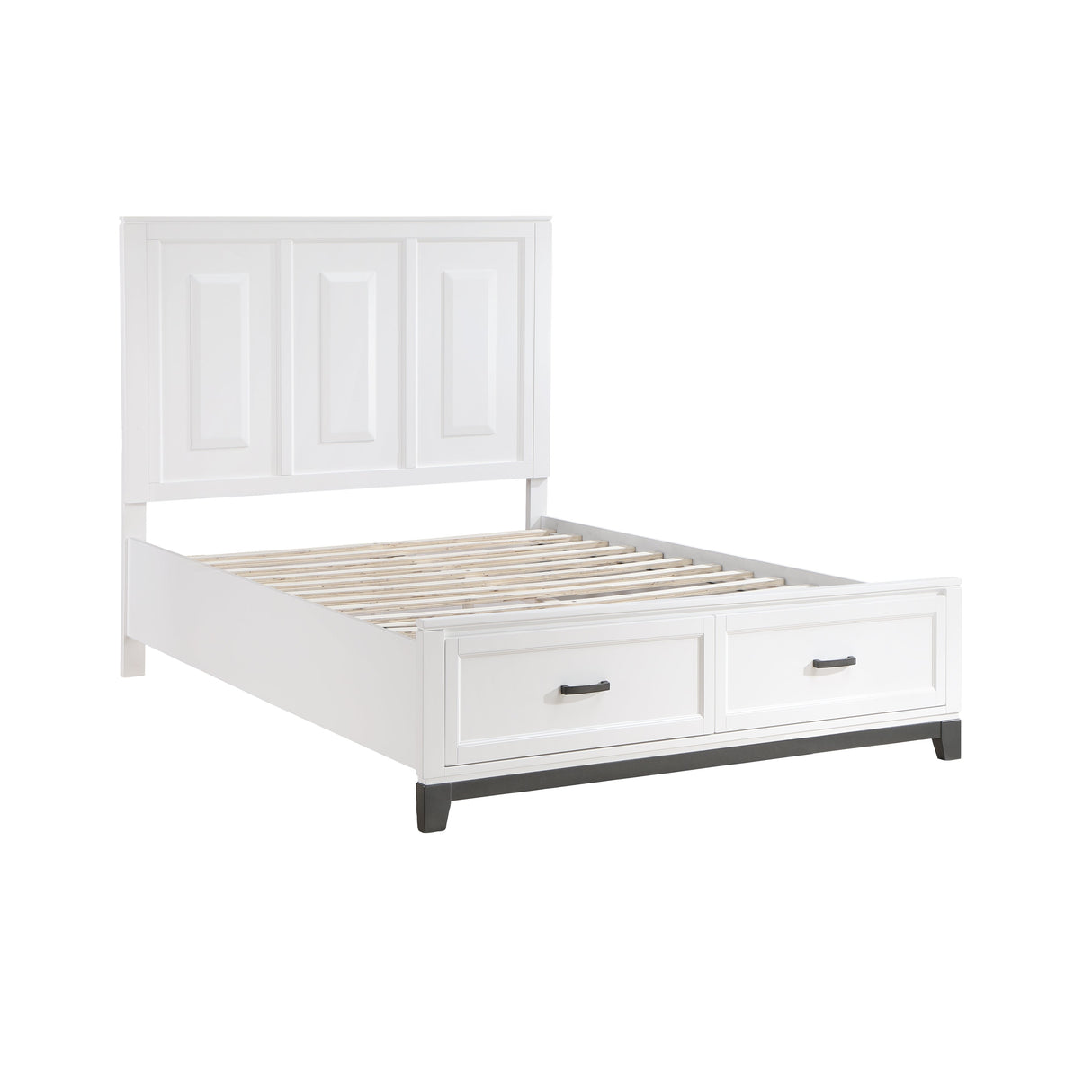 Garretson White Queen Storage Platform Bed by Homelegance at Eve Furniture