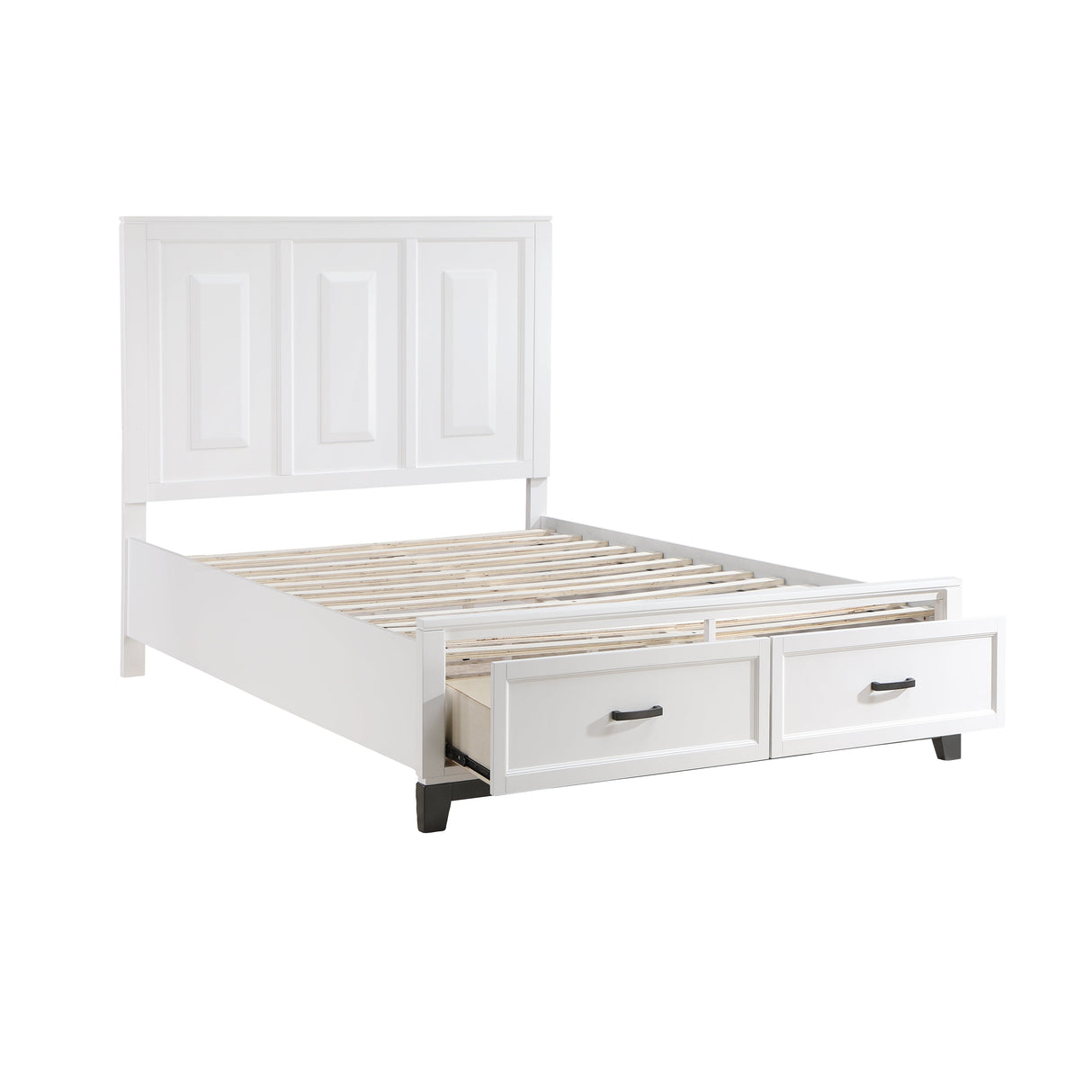 Garretson White Queen Storage Platform Bed by Homelegance at Eve Furniture