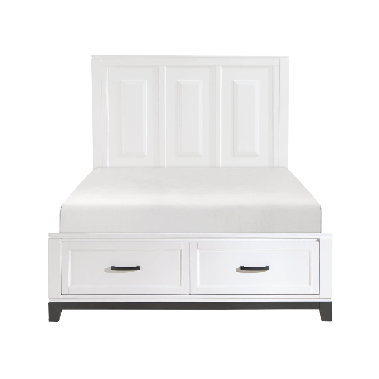 Garretson White Queen Storage Platform Bed by Homelegance at Eve Furniture