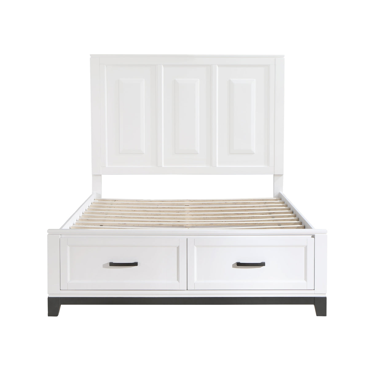 Garretson White Queen Storage Platform Bed by Homelegance at Eve Furniture