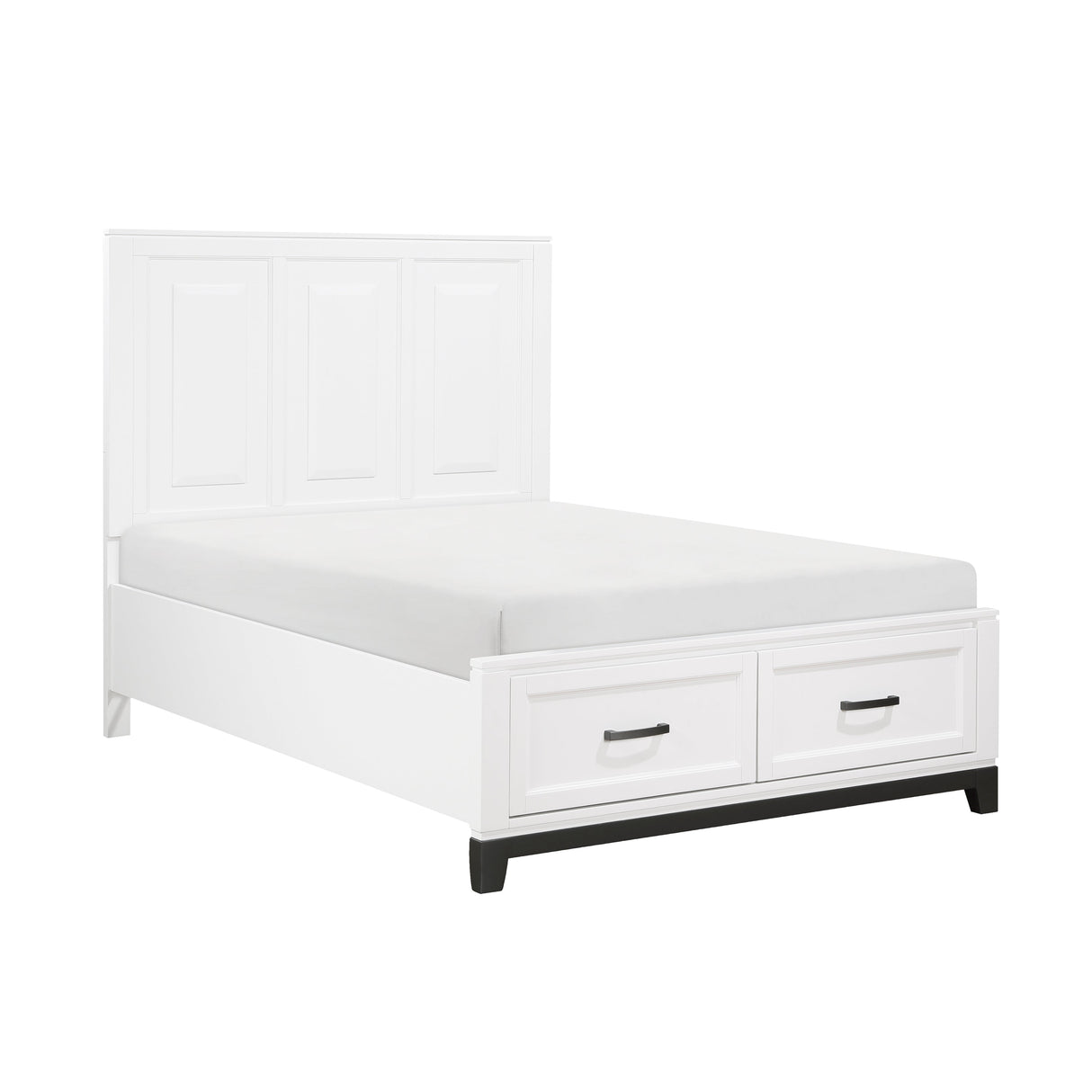 Garretson White Storage Platform Youth Bedroom Set by Homelegance at Eve Furniture