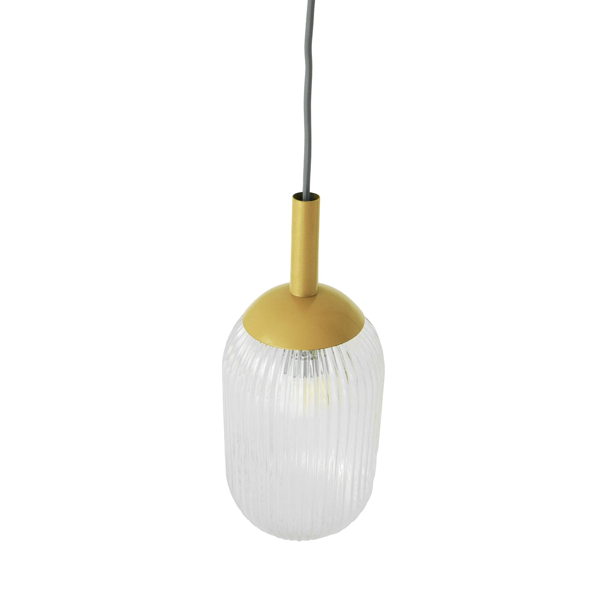 Gemma Pendant Lamp - Gold and Clear by Ashcroft Imports at Eve Furniture