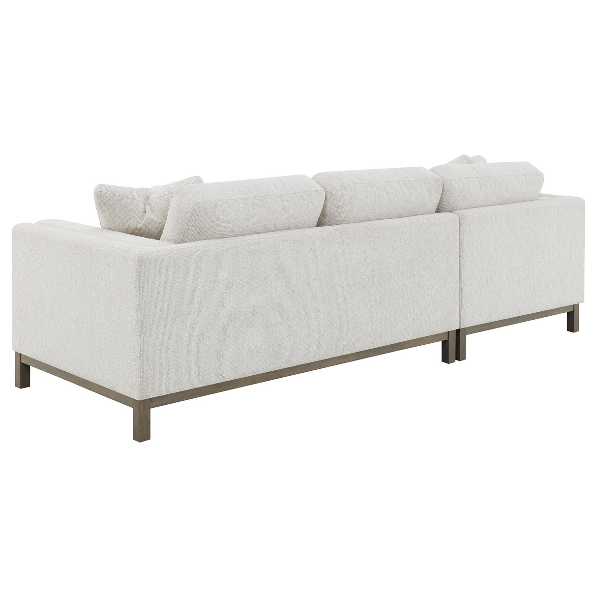 Geneva Sand Boucle Upholstered Sectional Chaise Sofa by Coaster at Eve Furniture