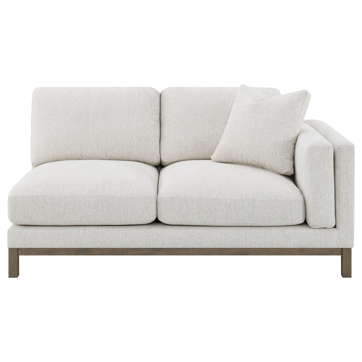 Geneva Sand Boucle Upholstered Sectional Chaise Sofa by Coaster at Eve Furniture