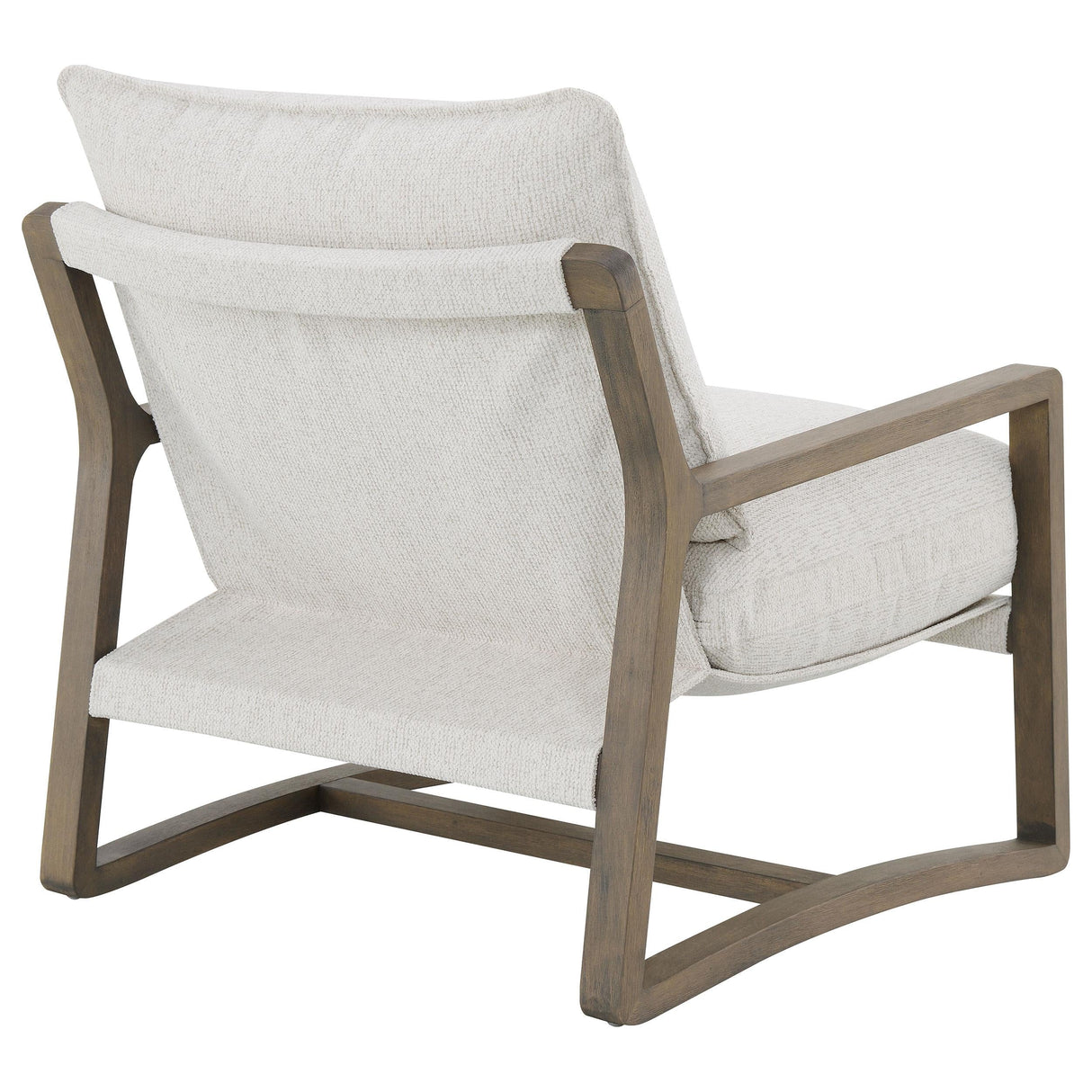 Geneva Sand Boucle Wood Arm Accent Chair by Coaster at Eve Furniture