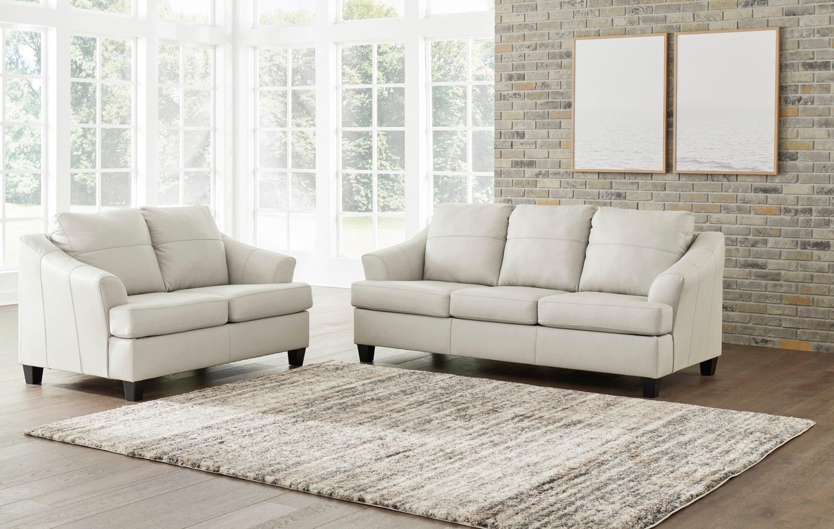 Genoa Coconut Leather Living Room Set by Ashley at Eve Furniture