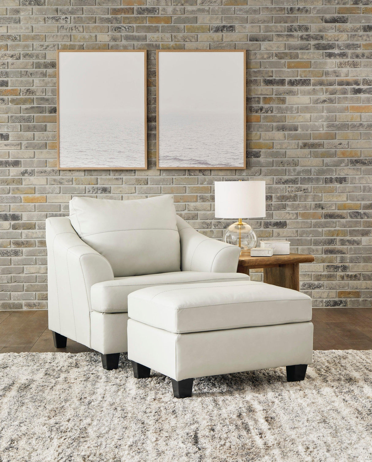 Genoa Coconut Leather Living Room Set by Ashley at Eve Furniture