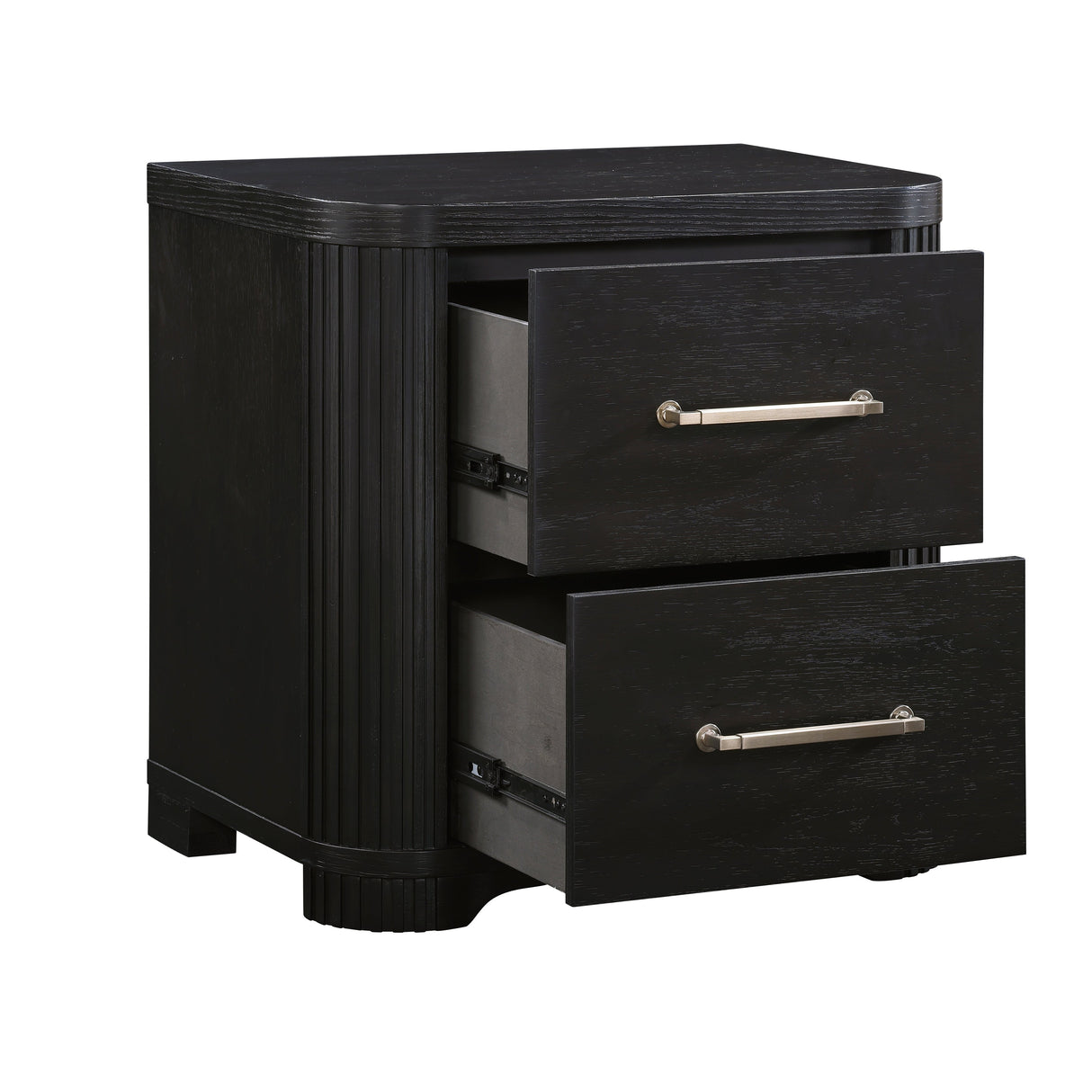 Gilbert Charcoal Nightstand by Homelegance at Eve Furniture