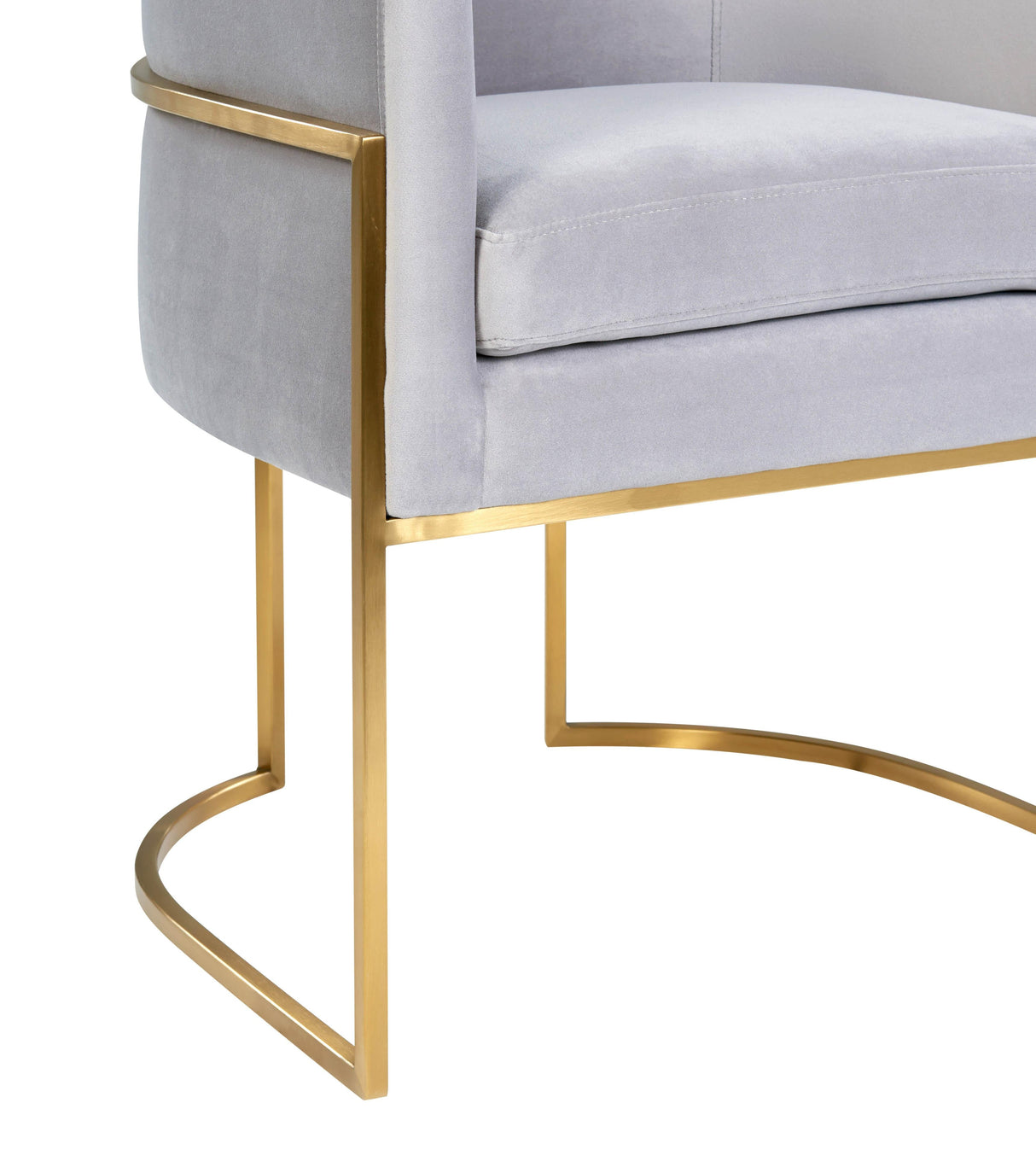 Giselle Velvet Dining Chair with Gold Base by Inspire Me! Home Decor by TOV Furniture at Eve Furniture