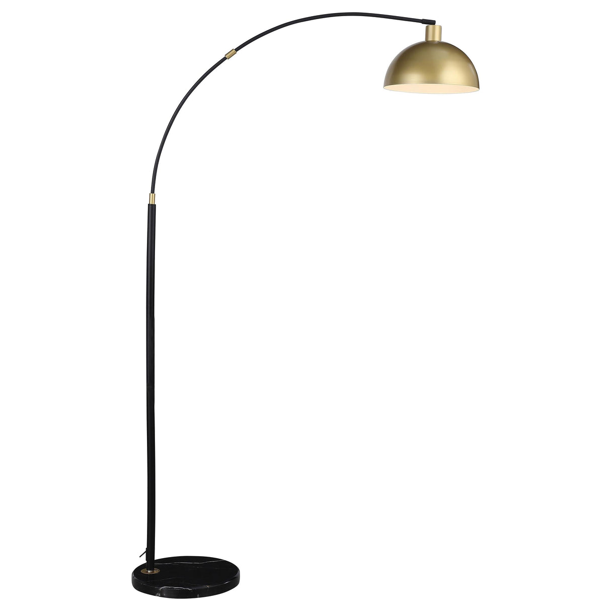 Gloria Black 74-inch Arched Dome Shade Metal Floor Lamp by Coaster at Eve Furniture