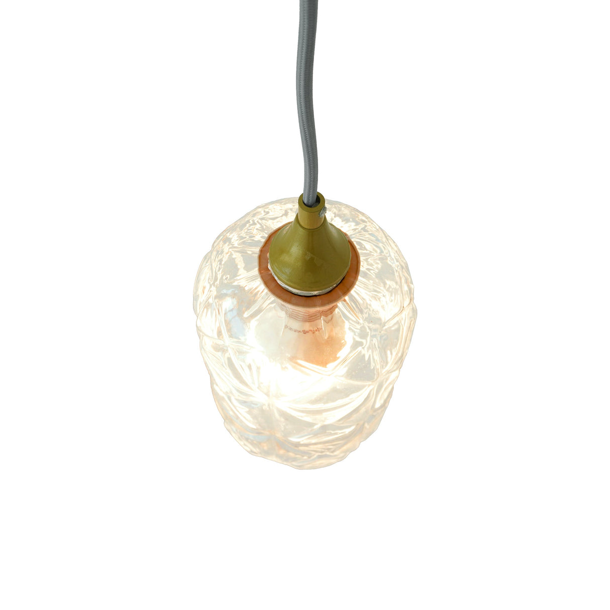 Glowline Pendant Lamp - Gold and Clear by Ashcroft Imports at Eve Furniture