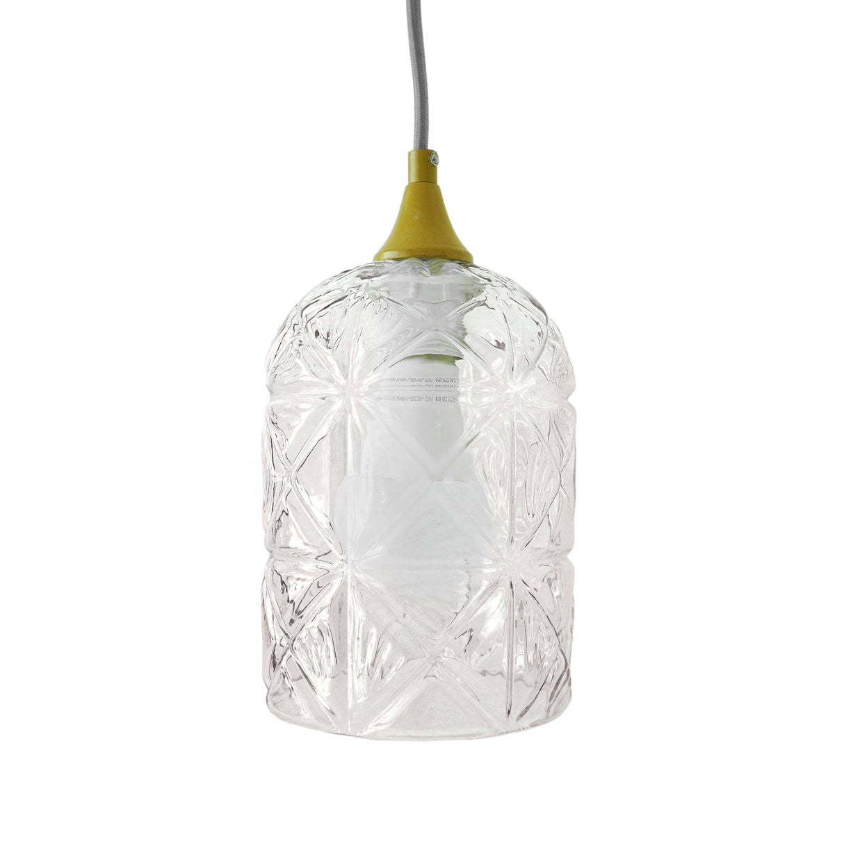 Glowline Pendant Lamp - Gold and Clear by Ashcroft Imports at Eve Furniture