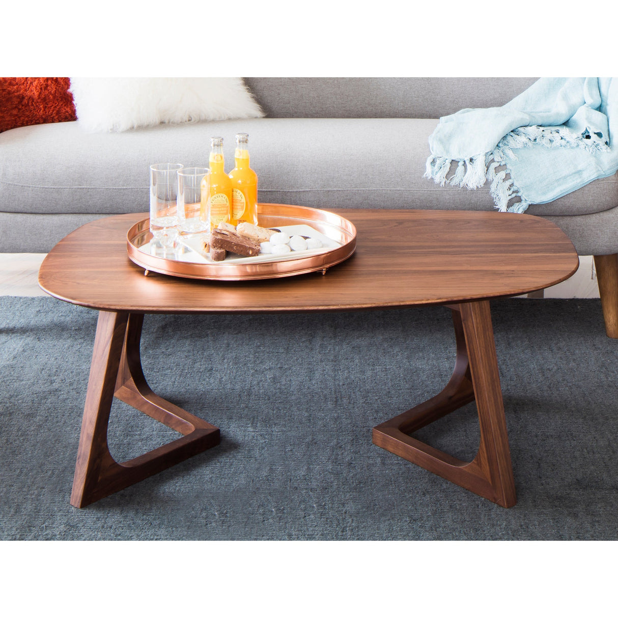 Godenza Brown Small Coffee Table by Moe's Home at Eve Furniture