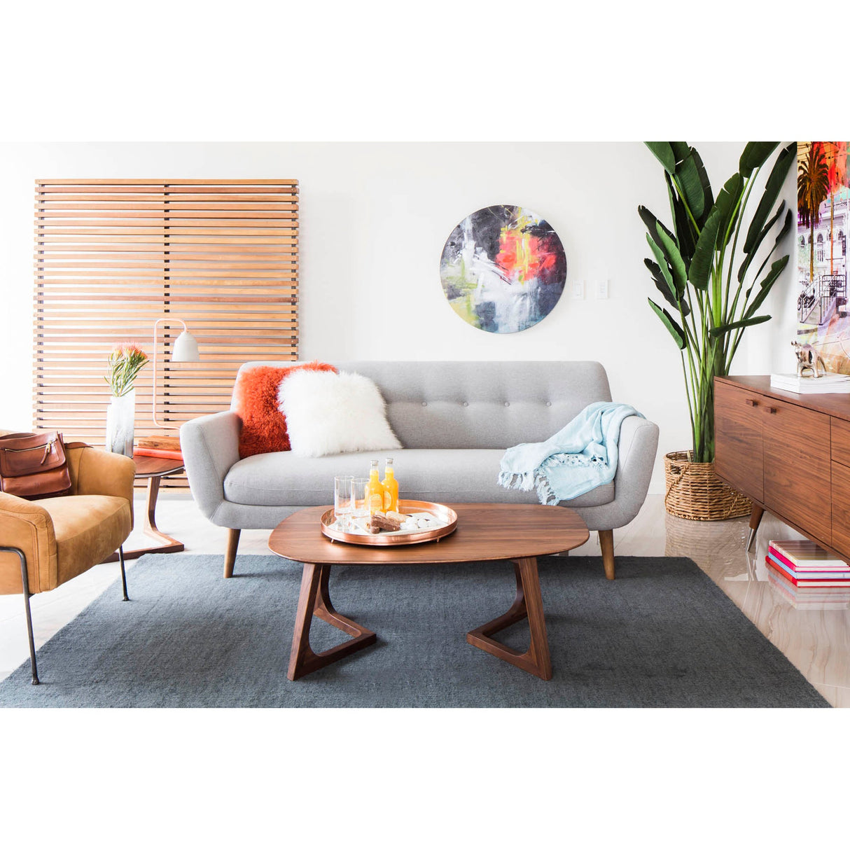 Godenza Brown Small Coffee Table by Moe's Home at Eve Furniture