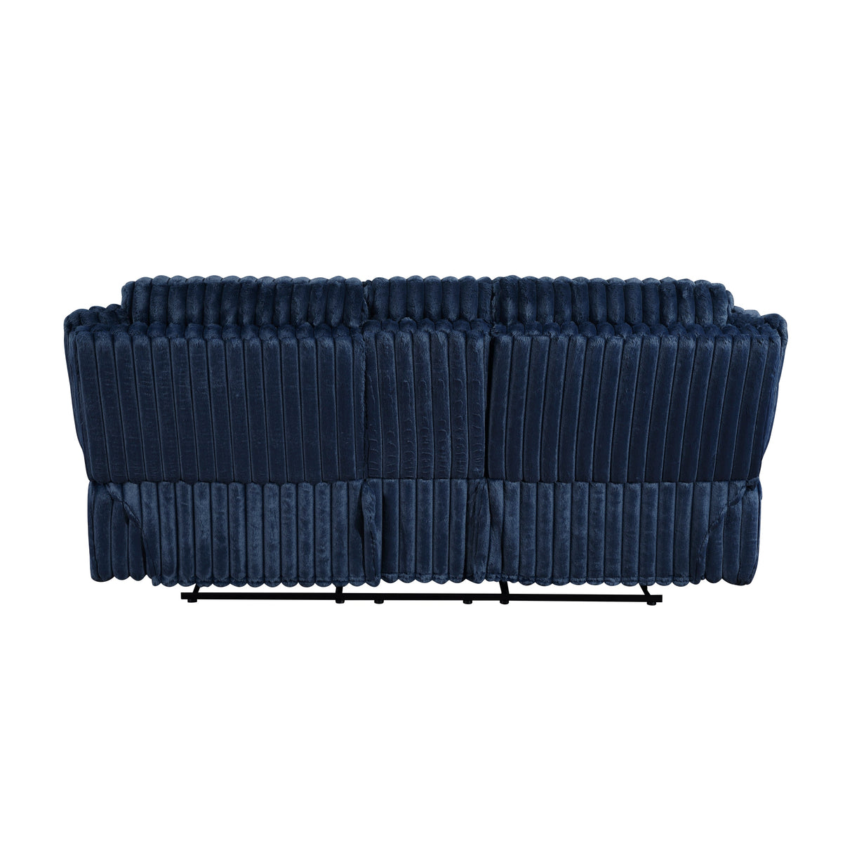 Goodland Blue Double Reclining Loveseat with Center Console by Homelegance at Eve Furniture