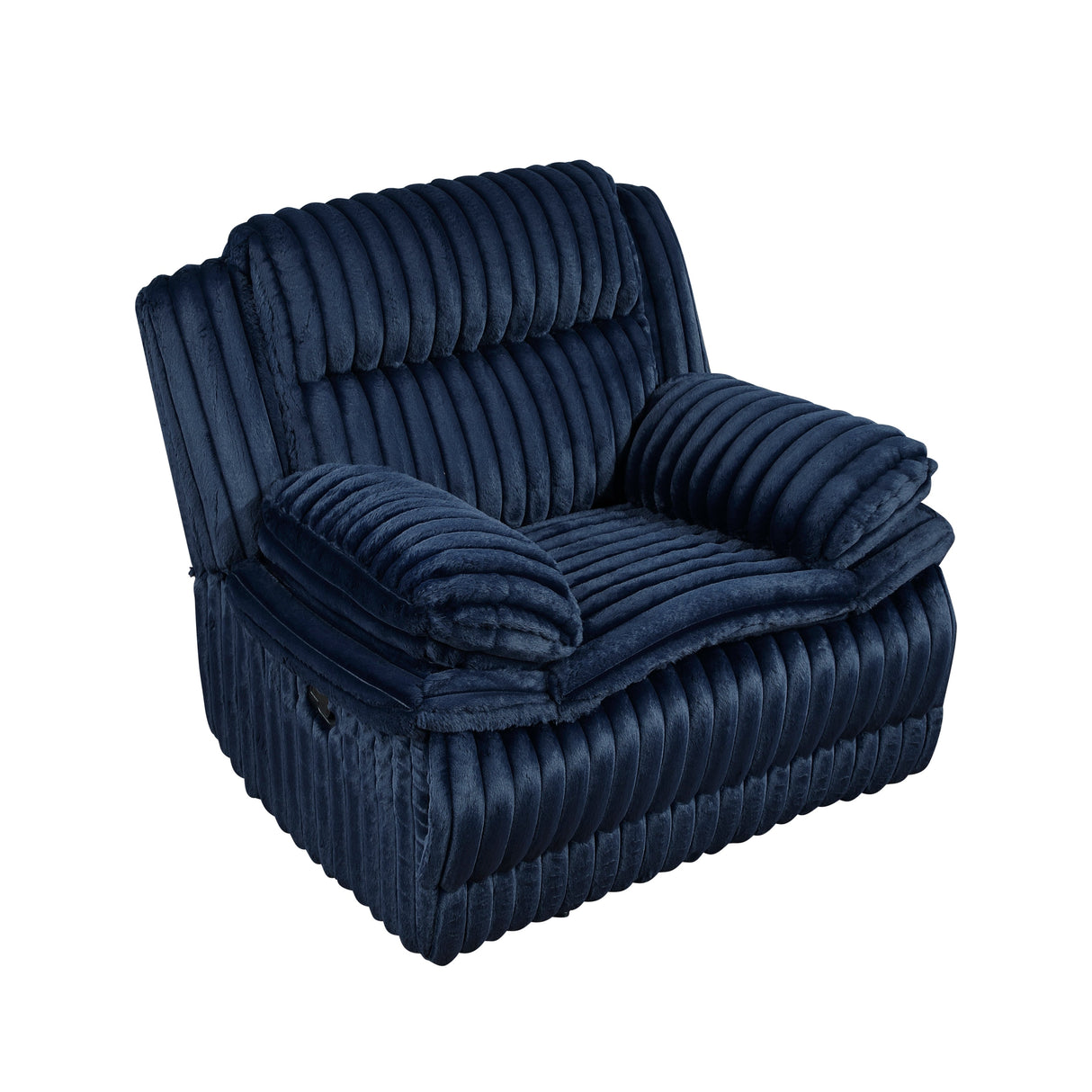 Goodland Blue Glider Reclining Chair by Homelegance at Eve Furniture