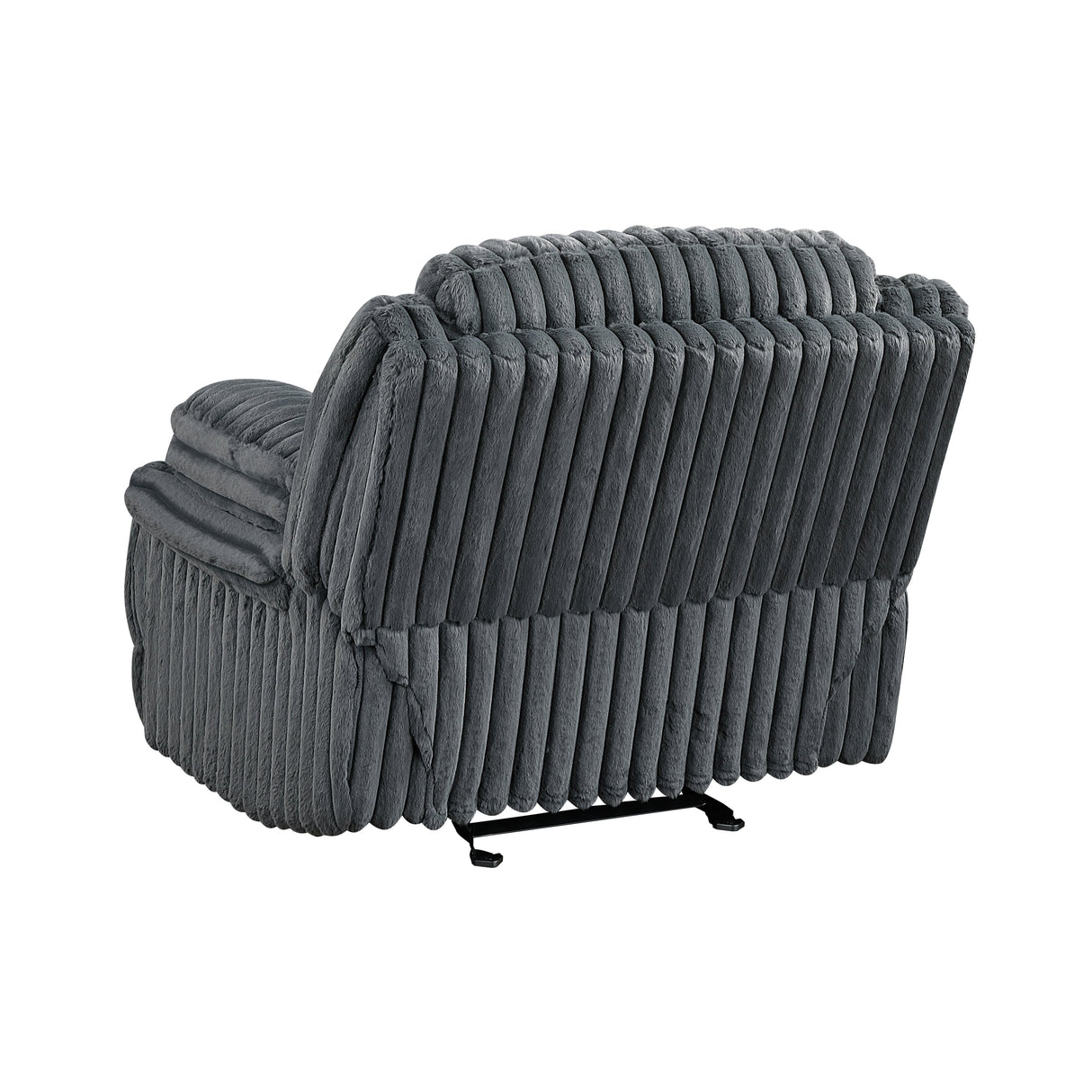 Goodland Dark Gray Glider Reclining Chair by Homelegance at Eve Furniture