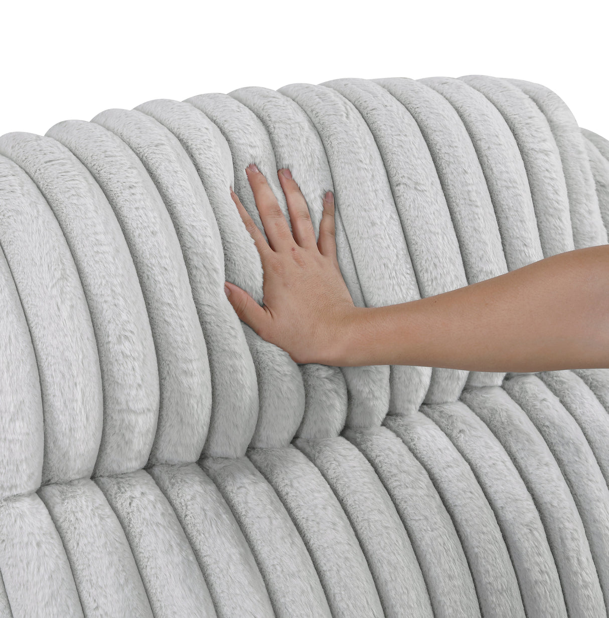 Goodland Gray Double Reclining Sofa by Homelegance at Eve Furniture